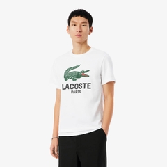Áo phông Lacoste Chính hãng - Printed Cotton T-Shirt - Màu Trắng | JapanSport TH5634-51-001
