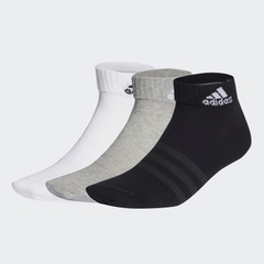 Tất Adidas Chính Hãng - THIN AND LIGHT ANKLE SOCK - Đen/Trắng/Xám | JapanSport IC1283
