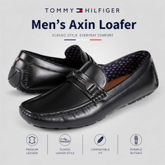Giày Tommy Hilfiger Nam Chính Hãng - Tommy Hilfiger Axin mens Loafer - Màu Đen | JapanSport tm-Axin-Black-001