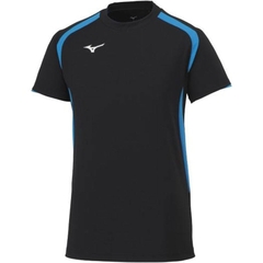 Áo Phông Mizuno Chính Hãng - Dry Aeroflow - Màu Đen/ Xanh | JapanSport V2MA2113-92