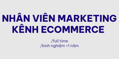 Nhân Viên Marketing Phụ Trách Kênh Ecommerce (FULL-TIME)