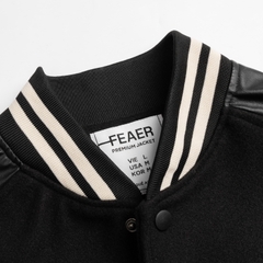 SP712 - Áo Khoác Bomber Felt & Leather - V2