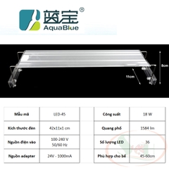 Đèn led Aquablue White 30, 45, 60, 80, 100, 120 cm