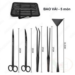 Bộ dụng cụ nhíp kéo xẻng chăm sóc bể