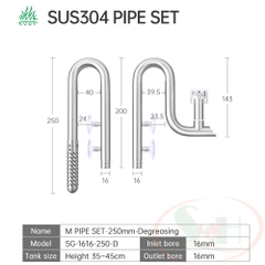 Bộ in out inox Week Aqua Pipe Set Ver.2