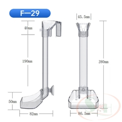 Bộ ống chén Jeneca Feeder hít móc thành hồ