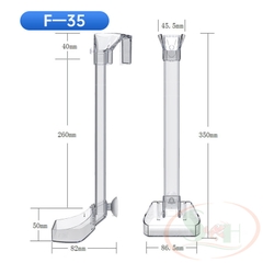 Bộ ống chén Jeneca Feeder hít móc thành hồ