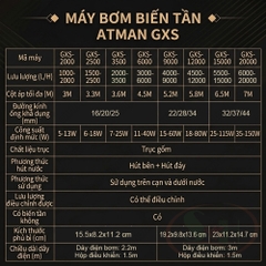 Bơm điện tử Atman GXS Frequency Water Pump