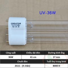 Bóng đèn UV thay thế 5W, 9W, 11W, 18W, 36W, 55W