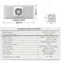 Đèn led Chihiros WRGB VIVID 3 Led Light