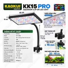 Đèn led kẹp Kaokui WRGB KK15 Pro