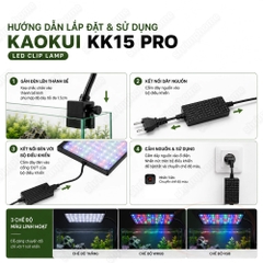 Đèn led kẹp Kaokui WRGB KK15 Pro