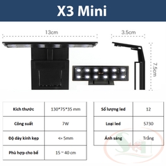 Đèn led kẹp rọi mini Exquisite Super Bright