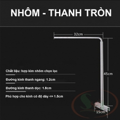 Giá chân treo đèn Mufan chữ L