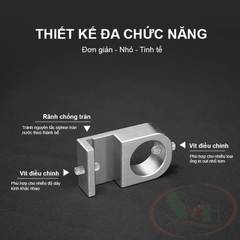 Kẹp nhôm Week CNC giữ ống in out 12, 16, 20 mm