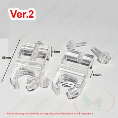 Kẹp ống in out mica DIY