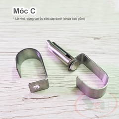 Kit phụ kiện treo đèn MAD ốc siết, cáp inox