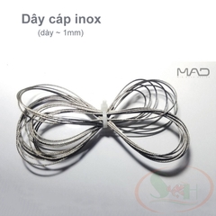 Kit phụ kiện treo đèn MAD ốc siết, cáp inox