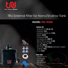 Lọc thùng mini TRU PVC Nano External Filter