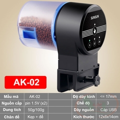 Máy cho ăn Sunsun Mini Smart Feed AK 01S / 02 / 32