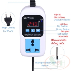 Ổ cắm cảm biến nhiệt độ XK W2001