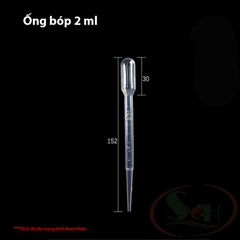 Ống bóp nhỏ giọt 2ml chiết dung dịch