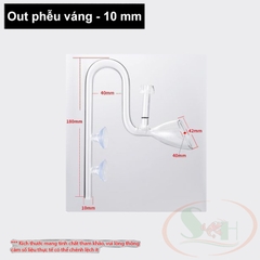 Ống in out thủy tinh mini OEM 10, 12, 16 mm