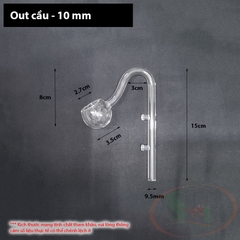 Ống in out thủy tinh mini OEM 10, 12, 16 mm