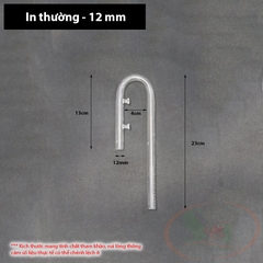 Ống in out thủy tinh mini OEM 10, 12, 16 mm