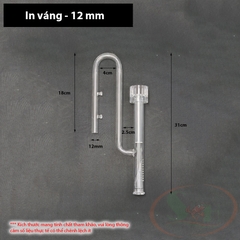 Ống in out thủy tinh mini OEM 10, 12, 16 mm