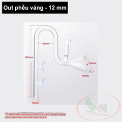 Ống in out thủy tinh mini OEM 10, 12, 16 mm