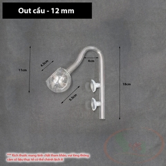 Ống in out thủy tinh mini OEM 10, 12, 16 mm