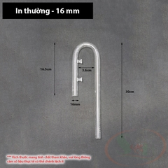 Ống in out thủy tinh mini OEM 10, 12, 16 mm