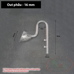 Ống in out thủy tinh mini OEM 10, 12, 16 mm