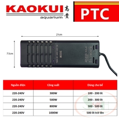 Sưởi điện tử KaoKui PTC 300W, 500W, 1000W