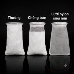 Tất lọc cặn hai lớp vành nhựa chống tràn