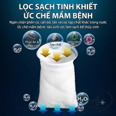 Tất lọc cặn hai lớp vành nhựa chống tràn