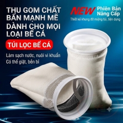 Tất lọc cặn hai lớp vành nhựa chống tràn
