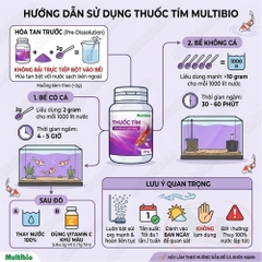 Thuốc tím Multibio khử khuẩn phổ rộng