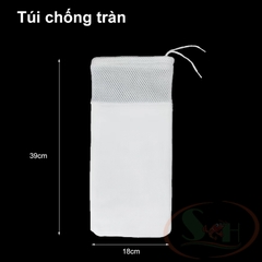 Túi lọc cặn hai lớp dây rút chống tràn