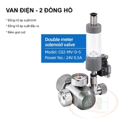 Van co2 Week Aqua Regulator Meter Solenoid cơ / điện