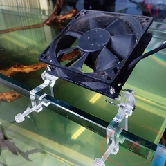 Chân quạt mica DIY kẹp thành hồ