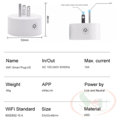 Hẹn giờ wifi Timer Mini Smart Socket 10A