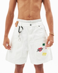 Insane® Stickers Shorts - White