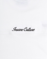 Insane® Basic Longsleeve - Trắng Thêu Đen