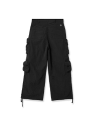 Insane® Cargo Parachute Pants - Black