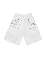 Insane® Rawline Jorts - White