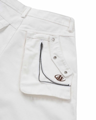 Insane® Rawline Jorts - White