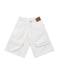 Insane® Rawline Jorts - White