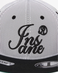 Striped Snapback - Black